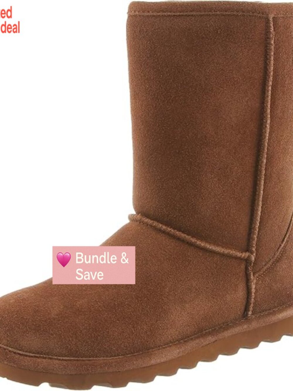 Women's 8" Suede Winter Boots with Sheepskin & Wool Blend Lining, Cozy Mid-Calf